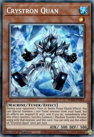 Crystron Quan PCR Quarter Century Stampede Yu-Gi-Oh! card