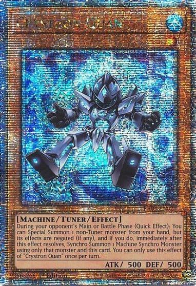 Crystron Quan Quarter Century Secret Rare Quarter Century Stampede Yu-Gi-Oh! card