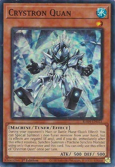 Crystron Quan Quarter Century Stampede Yu-Gi-Oh! card