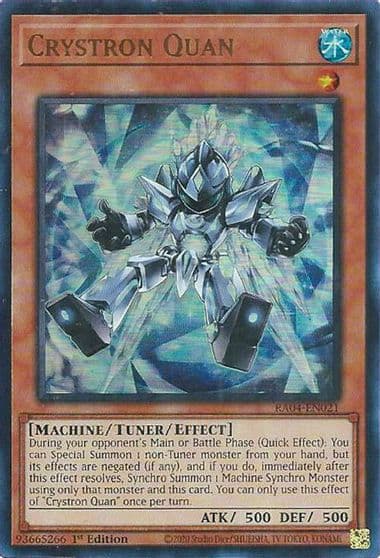Crystron Quan UR Quarter Century Stampede Yu-Gi-Oh! card