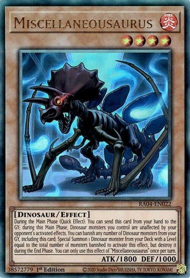 Miscellaneousaurus PUR Quarter Century Stampede Yu-Gi-Oh! card