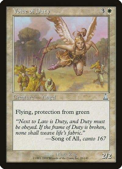 Voice of Duty Urza's Destiny Magic card