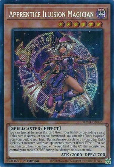Apprentice Illusion Magician Secret Rare Quarter Century Stampede Yu-Gi-Oh! card