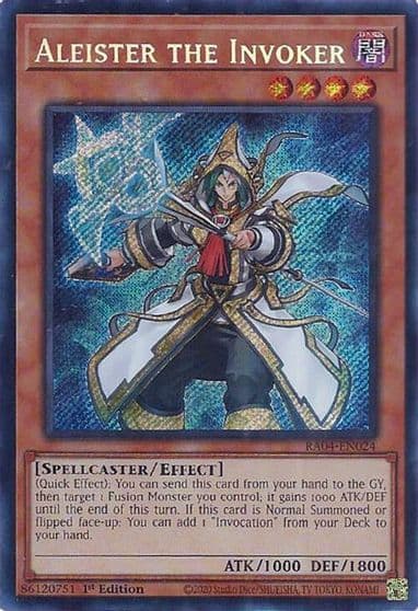 Aleister the Invoker Alternate Art Secret Rare Quarter Century Stampede Yu-Gi-Oh! card