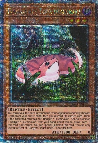 Danger Tsuchinoko Quarter Century Secret Rare Quarter Century Stampede Yu-Gi-Oh! card