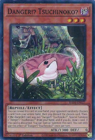 Danger Tsuchinoko Quarter Century Stampede Yu-Gi-Oh! card