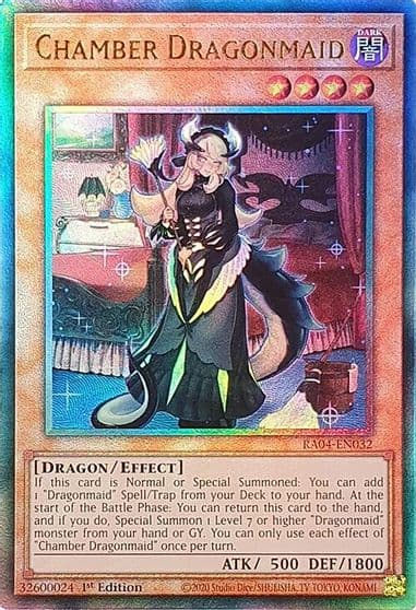 Chamber Dragonmaid PUR Quarter Century Stampede Yu-Gi-Oh! card