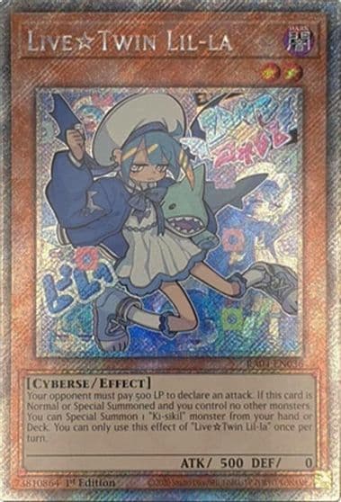 Live Twin Lil la Platinum Secret Rare Quarter Century Stampede Yu-Gi-Oh! card