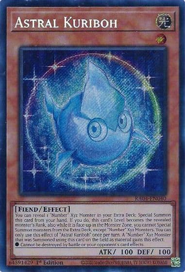 Astral Kuriboh Secret Rare Quarter Century Stampede Yu-Gi-Oh! card