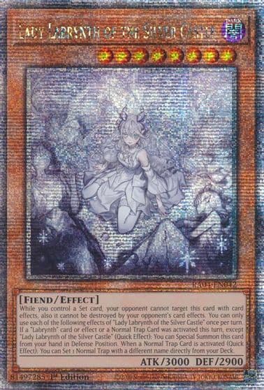 Lady Labrynth of the Silver Castle New Art Quarter Century Secret Rare Quarter Century Stampede Yu-Gi-Oh! card