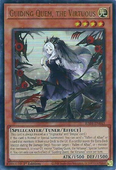 Guiding Quem the Virtuous UR Quarter Century Stampede Yu-Gi-Oh! card