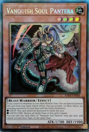 Vanquish Soul Pantera PCR Quarter Century Stampede Yu-Gi-Oh! card