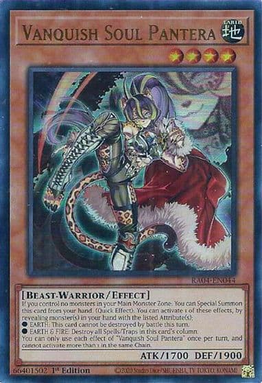 Vanquish Soul Pantera UR Quarter Century Stampede Yu-Gi-Oh! card