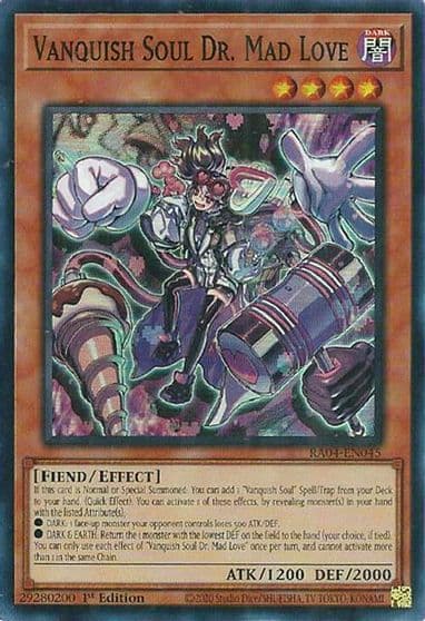 Vanquish Soul Dr Mad Love Quarter Century Stampede Yu-Gi-Oh! card