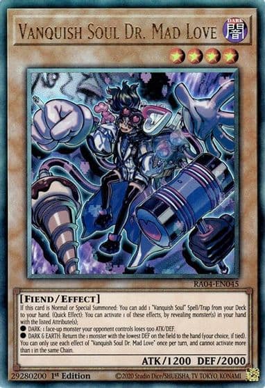 Vanquish Soul Dr Mad Love PUR Quarter Century Stampede Yu-Gi-Oh! card