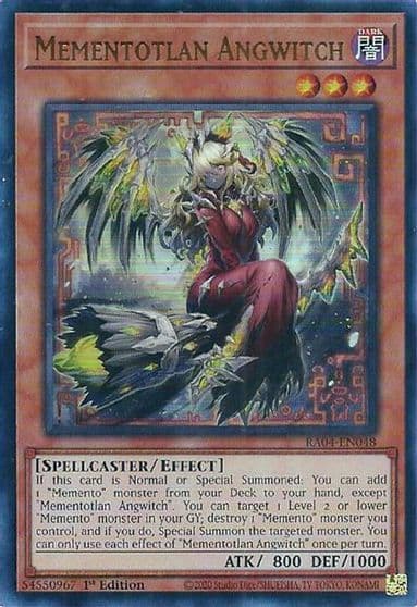Mementotlan Angwitch UR Quarter Century Stampede Yu-Gi-Oh! card