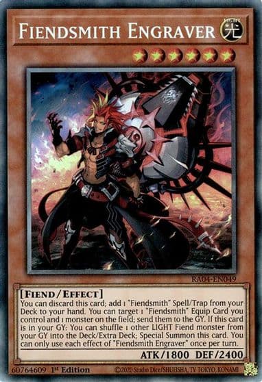 Fiendsmith Engraver PCR Quarter Century Stampede Yu-Gi-Oh! card
