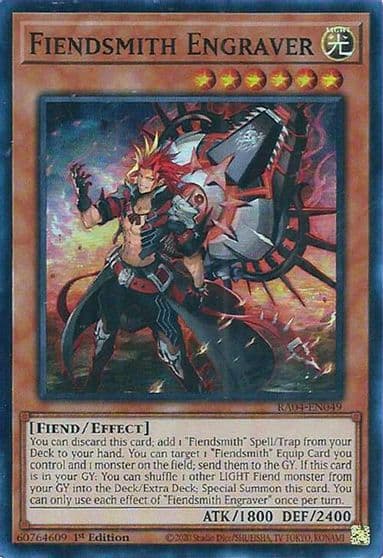 Fiendsmith Engraver Quarter Century Stampede Yu-Gi-Oh! card