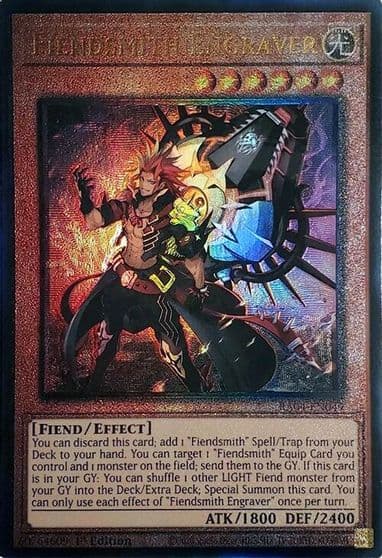 Fiendsmith Engraver PUR Quarter Century Stampede Yu-Gi-Oh! card
