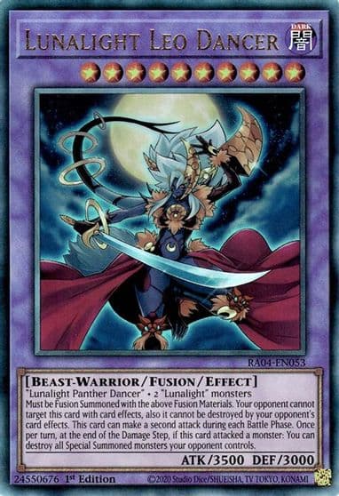 Lunalight Leo Dancer PUR Quarter Century Stampede Yu-Gi-Oh! card