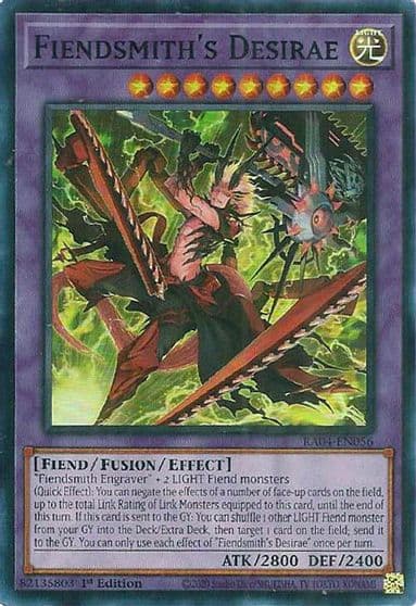 Fiendsmiths Desirae Quarter Century Stampede Yu-Gi-Oh! card