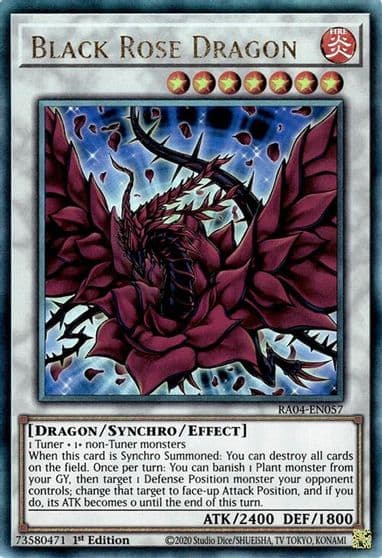 Black Rose Dragon PUR Quarter Century Stampede Yu-Gi-Oh! card