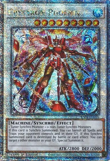 Crystron Phoenix Quarter Century Secret Rare Quarter Century Stampede Yu-Gi-Oh! card