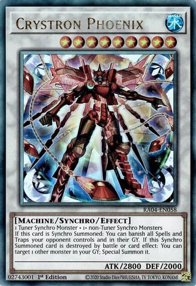 Crystron Phoenix PUR Quarter Century Stampede Yu-Gi-Oh! card