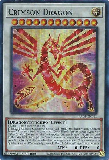 Crimson Dragon Quarter Century Stampede Yu-Gi-Oh! card