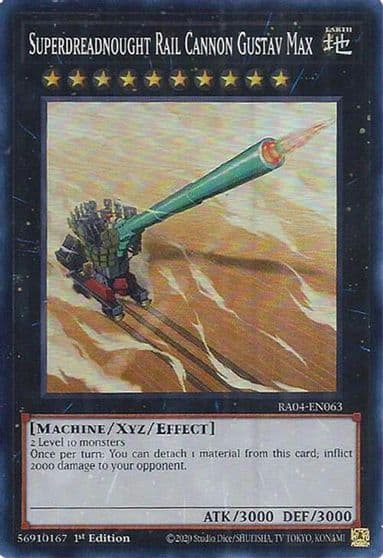 Superdreadnought Rail Cannon Gustav Max Quarter Century Stampede Yu-Gi-Oh! card