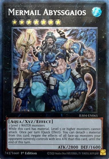 Mermail Abyssgaios PCR Quarter Century Stampede Yu-Gi-Oh! card