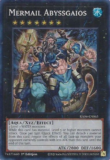 Mermail Abyssgaios Quarter Century Stampede Yu-Gi-Oh! card