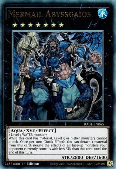 Mermail Abyssgaios PUR Quarter Century Stampede Yu-Gi-Oh! card