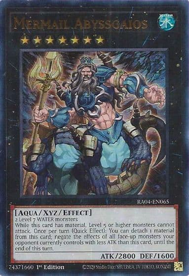 Mermail Abyssgaios UR Quarter Century Stampede Yu-Gi-Oh! card