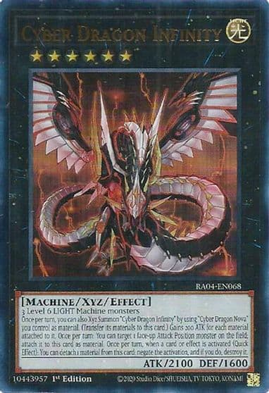 Cyber Dragon Infinity UR Quarter Century Stampede Yu-Gi-Oh! card