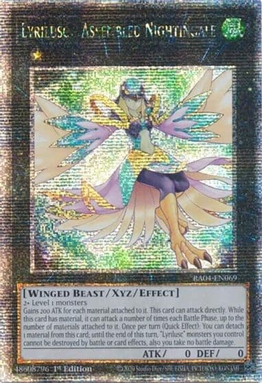 Lyrilusc Assembled Nightingale Quarter Century Secret Rare Quarter Century Stampede Yu-Gi-Oh! card