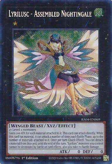 Lyrilusc Assembled Nightingale Secret Rare Quarter Century Stampede Yu-Gi-Oh! card