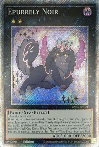 Epurrely Noir Platinum Secret Rare Quarter Century Stampede Yu-Gi-Oh! card