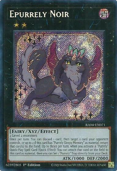 Epurrely Noir Secret Rare Quarter Century Stampede Yu-Gi-Oh! card