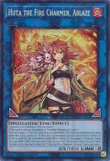 Hiita the Fire Charmer Ablaze Quarter Century Stampede Yu-Gi-Oh! card