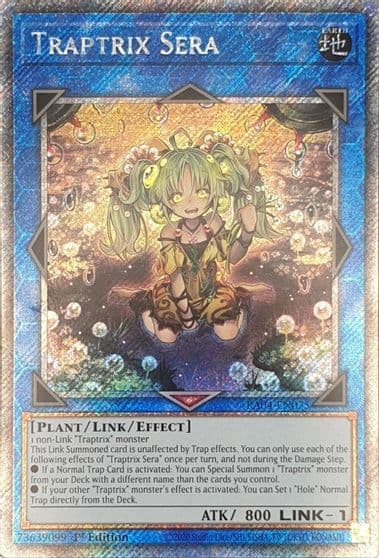Traptrix Sera Platinum Secret Rare Quarter Century Stampede Yu-Gi-Oh! card