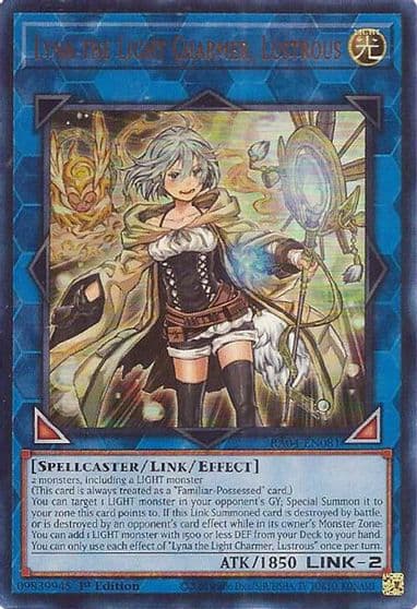 Lyna the Light Charmer Lustrous UR Quarter Century Stampede Yu-Gi-Oh! card