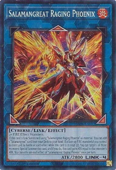 Salamangreat Raging Phoenix Quarter Century Stampede Yu-Gi-Oh! card