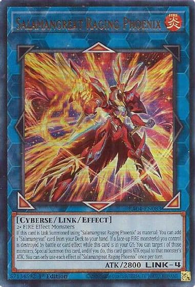 Salamangreat Raging Phoenix UR Quarter Century Stampede Yu-Gi-Oh! card