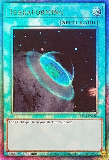 Terraforming PUR Quarter Century Stampede Yu-Gi-Oh! card