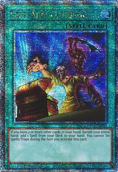 Left Arm Offering Quarter Century Secret Rare Quarter Century Stampede Yu-Gi-Oh! card