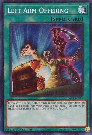Left Arm Offering Quarter Century Stampede Yu-Gi-Oh! card