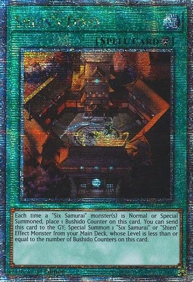 Shiens Dojo Quarter Century Secret Rare Quarter Century Stampede Yu-Gi-Oh! card