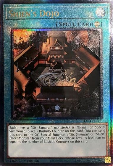 Shiens Dojo PUR Quarter Century Stampede Yu-Gi-Oh! card