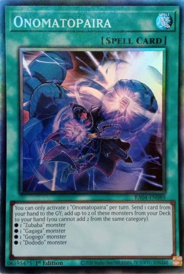 Onomatopaira PCR Quarter Century Stampede Yu-Gi-Oh! card